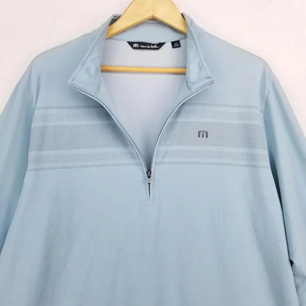 Travis Mathew 1/4 Zip Pullover Shirt Jacket XXL Light Blue Sedona Golf & Resort - Picture 3 of 15